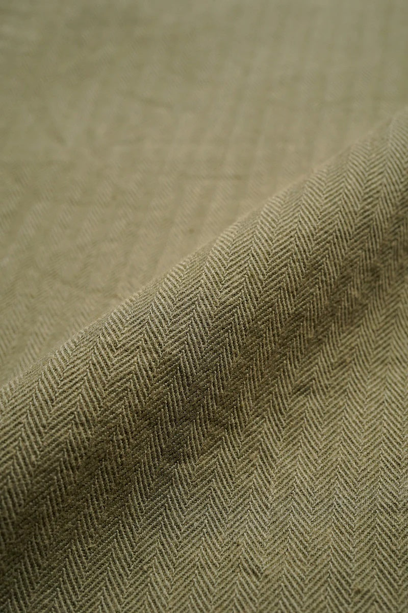 ◯ Nigel Cabourn - USMC CHORE JACKET HERRINGBONE - GREEN