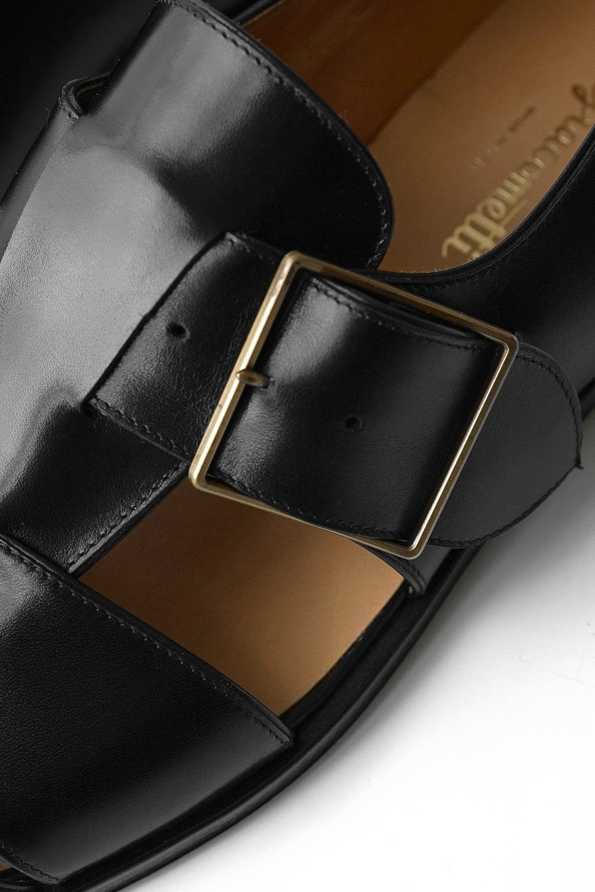 F.LLI Giacometti - FG592 - GHURKA SHOES - FRENCH CALF LEATHER - BLACK