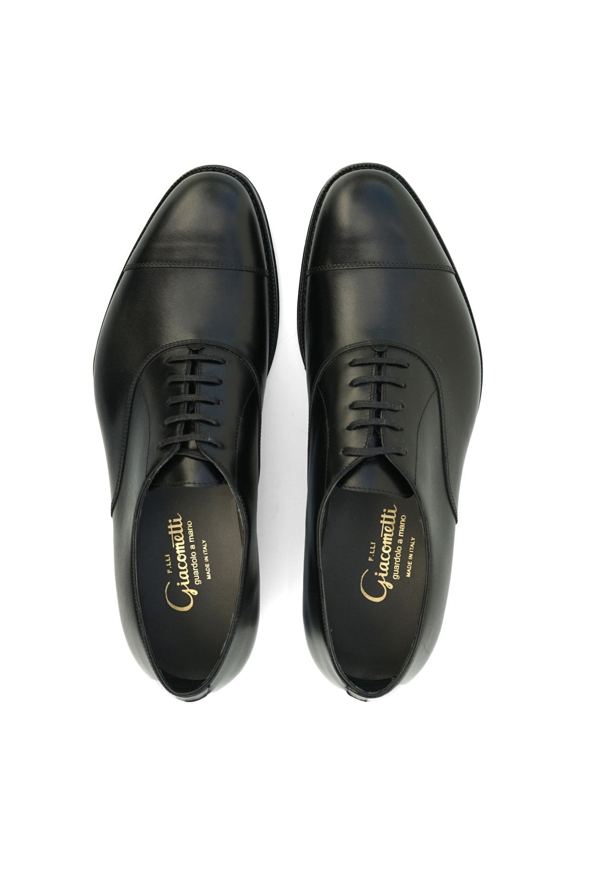 F.LLI Giacometti - FG602 - CAP TOE SHOES - VIT.ANILOU NERO