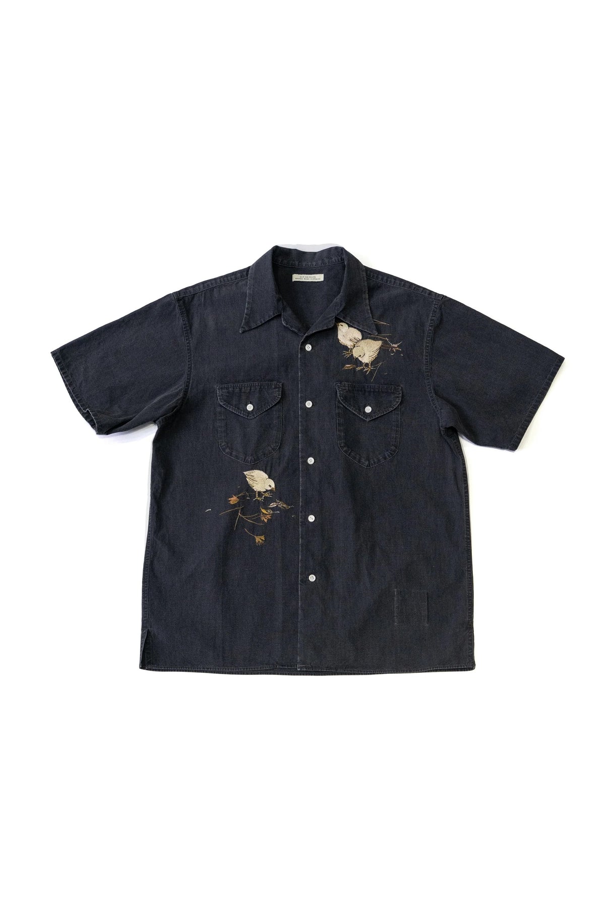○OLD JOE - SWALLOW COLLAR SPORTS SHIRTS Short-sleeve (Hiyoko) - GRAPHITE