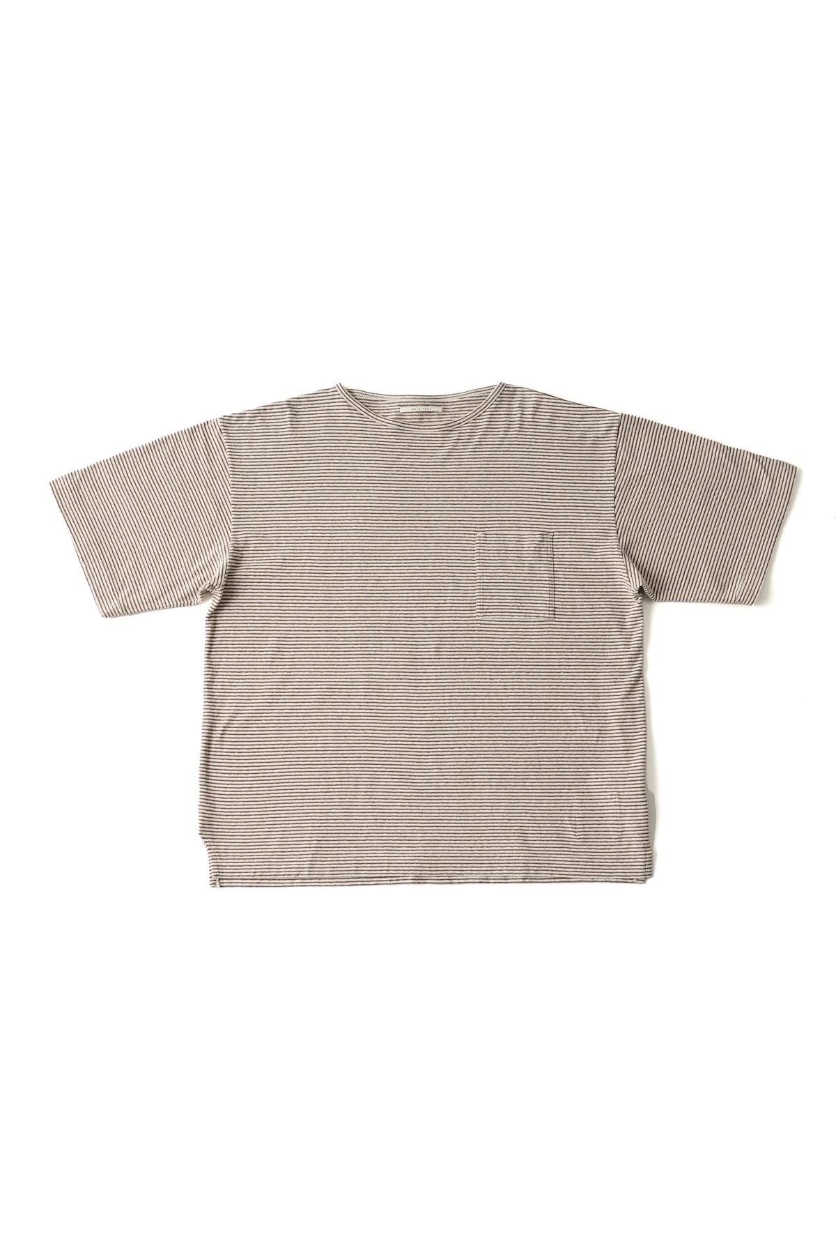 ○OLD JOE - MALTI STRIPED CREW-NECK TEE - IVORY