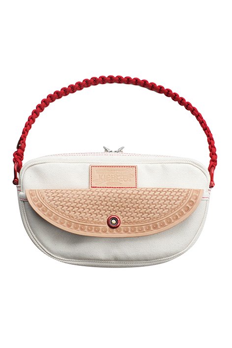 KICHIZO × GROK LEATHER - SHOULDER BAG SHORT CHORD -WHITE