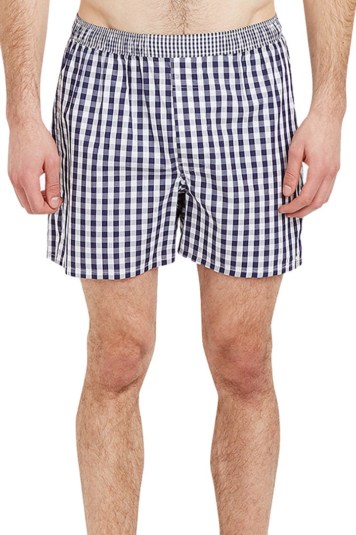 SLEEPY JONES - VICTOR BOXER - LARGE GINGHAM NAVY