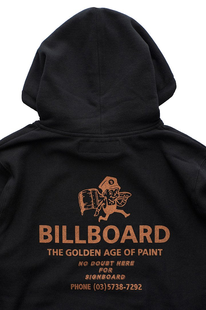 BILLBOARD - HOODED SWEAT"PAINT BOY" - BLACK