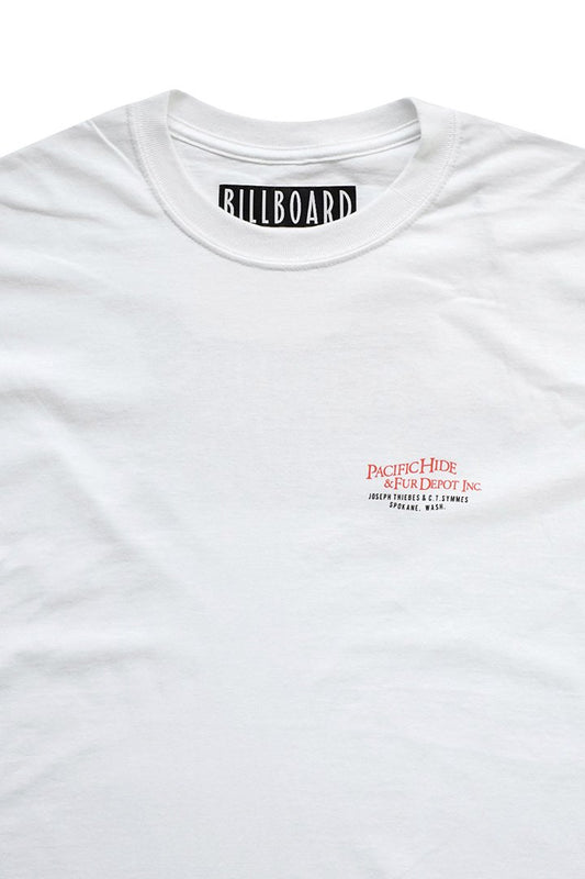 BILLBOARD - PRINT T-SHIRTS "FUR DEPOT" - WHITE