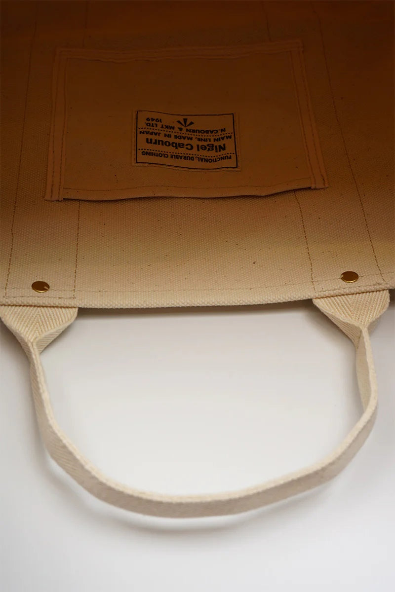◯ Nigel Cabourn woman - TOTE HEAVY CANVAS - OFF WHITE