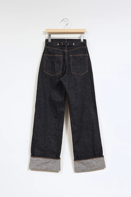 ◯ Nigel Cabourn woman - WIDE STRAIGHT 5PK PT DENIM - INDIGO