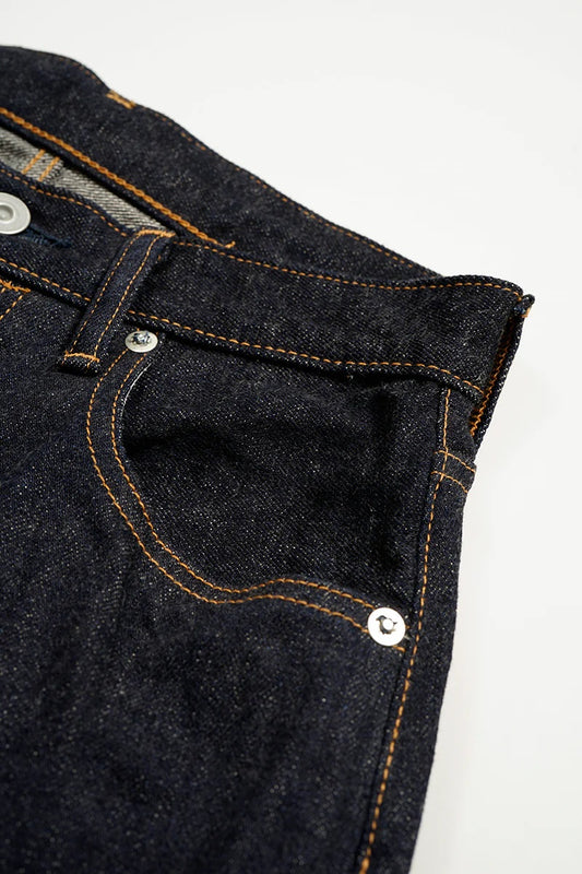 ◯ Nigel Cabourn woman - WIDE STRAIGHT 5PK PT DENIM - INDIGO