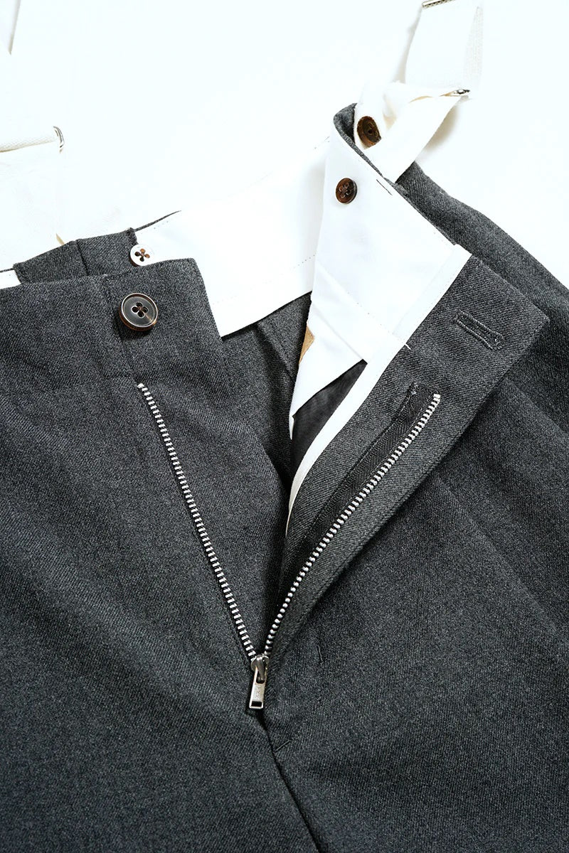 ◯ Nigel Cabourn woman - GENTLEMANS PT WOOL SERGE - CHACOAL GRAY