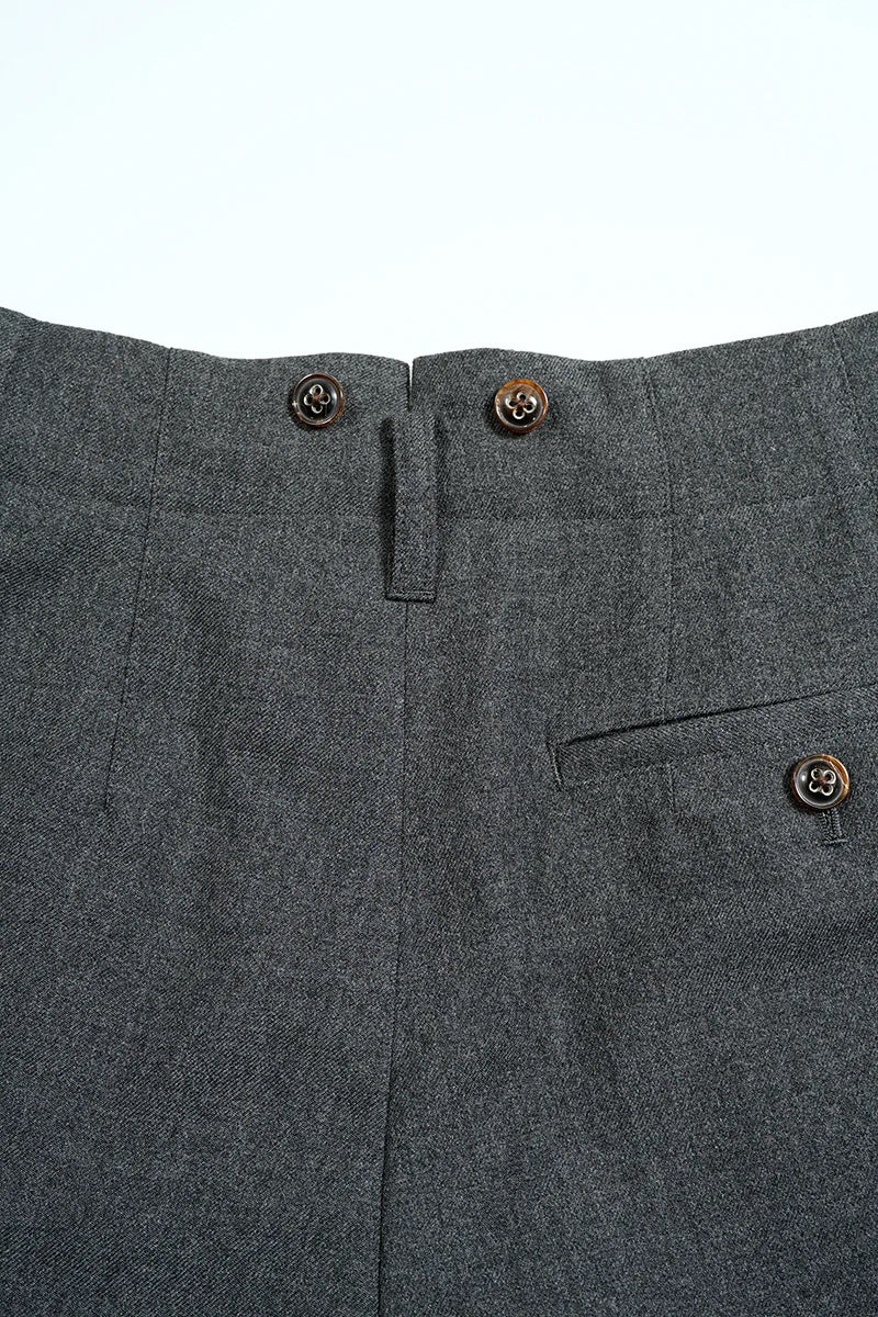 ◯ Nigel Cabourn woman - GENTLEMANS PT WOOL SERGE - CHACOAL GRAY