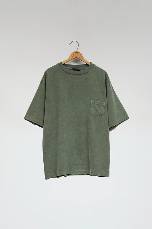 ◯ Nigel Cabourn - 7.8oz BASIC T-SHIRT PIGMENT - GREEN
