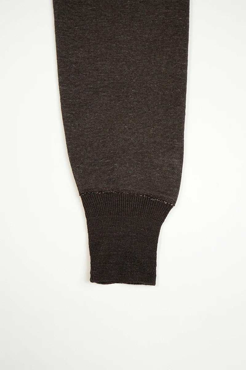◯ Nigel Cabourn - BLACKSMITH HENLEY NECK SHIRT - CHARCOAL  GRAY