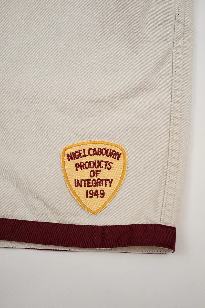 ◯ Nigel Cabourn - RUGGER SHORT PIGMENT FADE - IVORY
