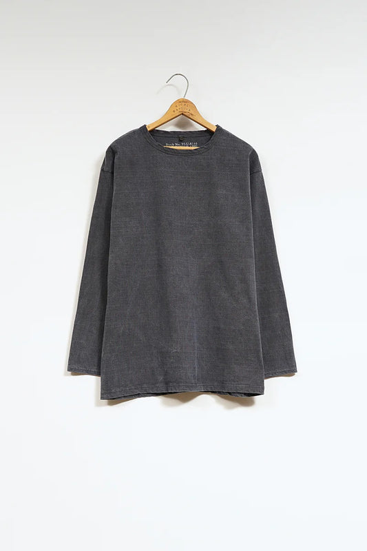 ◯ Nigel Cabourn - 7.8oz 40s USMC L/S PIGMENT - DARK NAVY