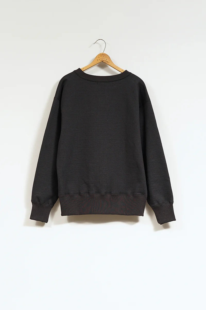 ◯ Nigel Cabourn - 50s CREW NECK BLACK(20.5oz) - BLACK