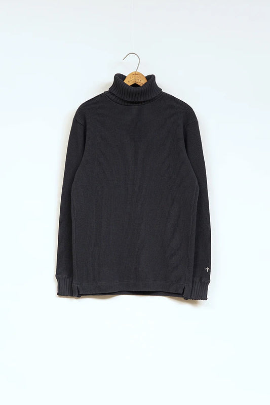 ◯ Nigel Cabourn - TURTLE NECK WAFFLE - DARK NAVY