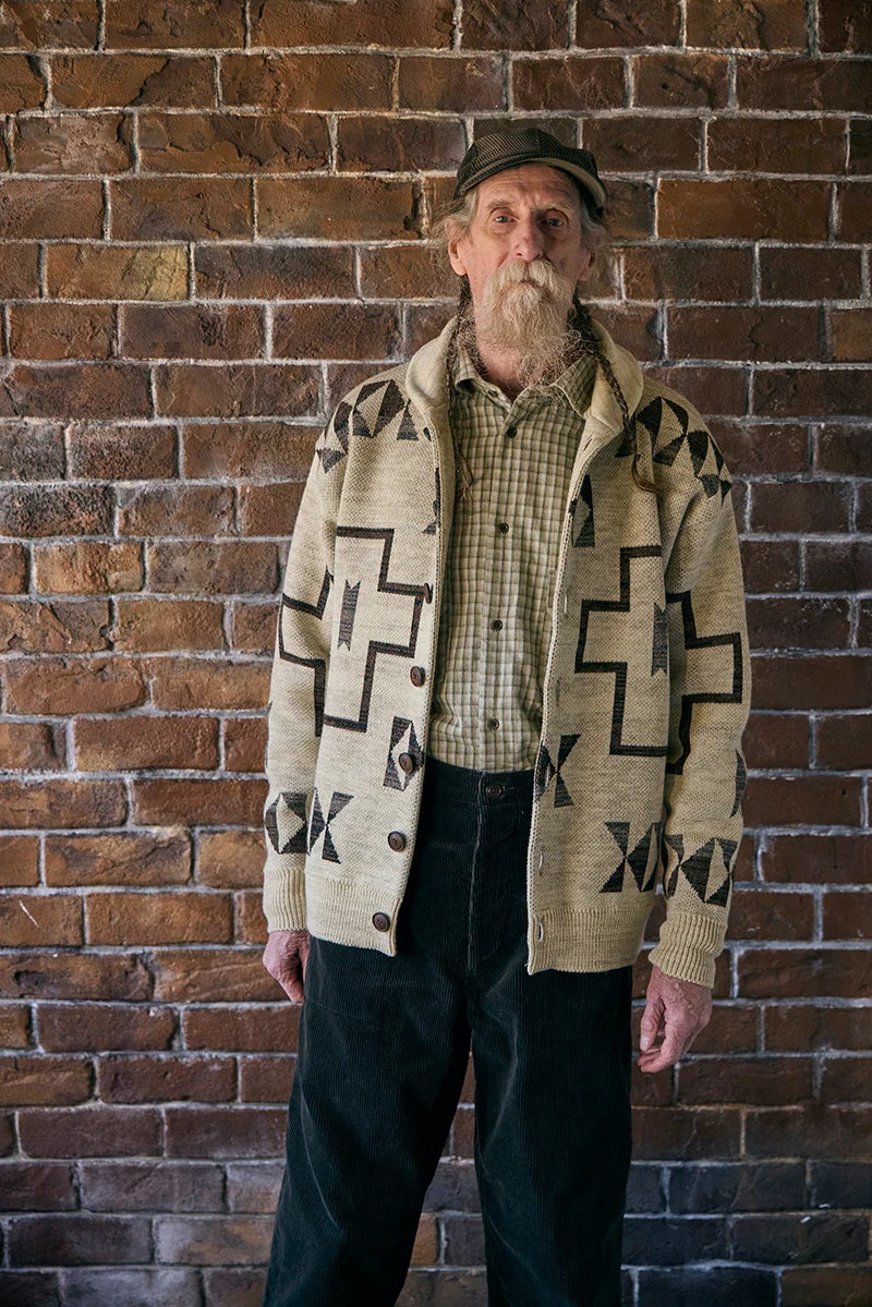 ◯ Nigel Cabourn - TRIBAL CARDIGAN - IVORY