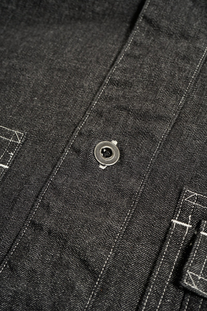 ◯ Nigel Cabourn - UTILITY SH TYPE2 10oz DENIM BK - BLACK