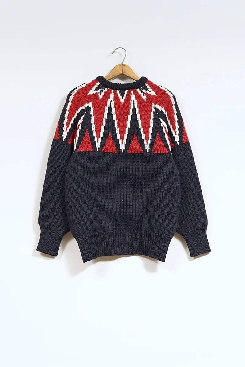 ◯ Nigel Cabourn - KEY CREW KNIT - NAVY