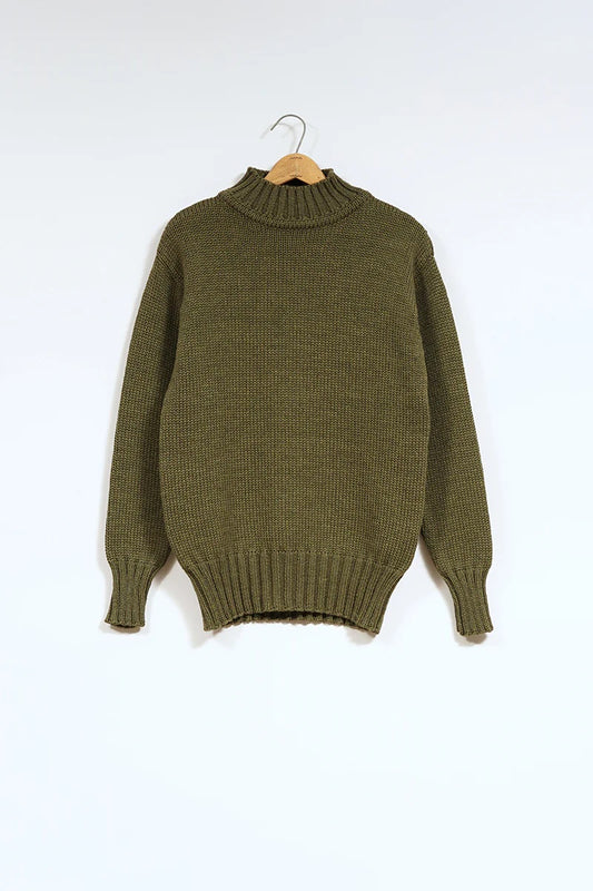 ◯ Nigel Cabourn - HIGH NECK KNIT - GREEN
