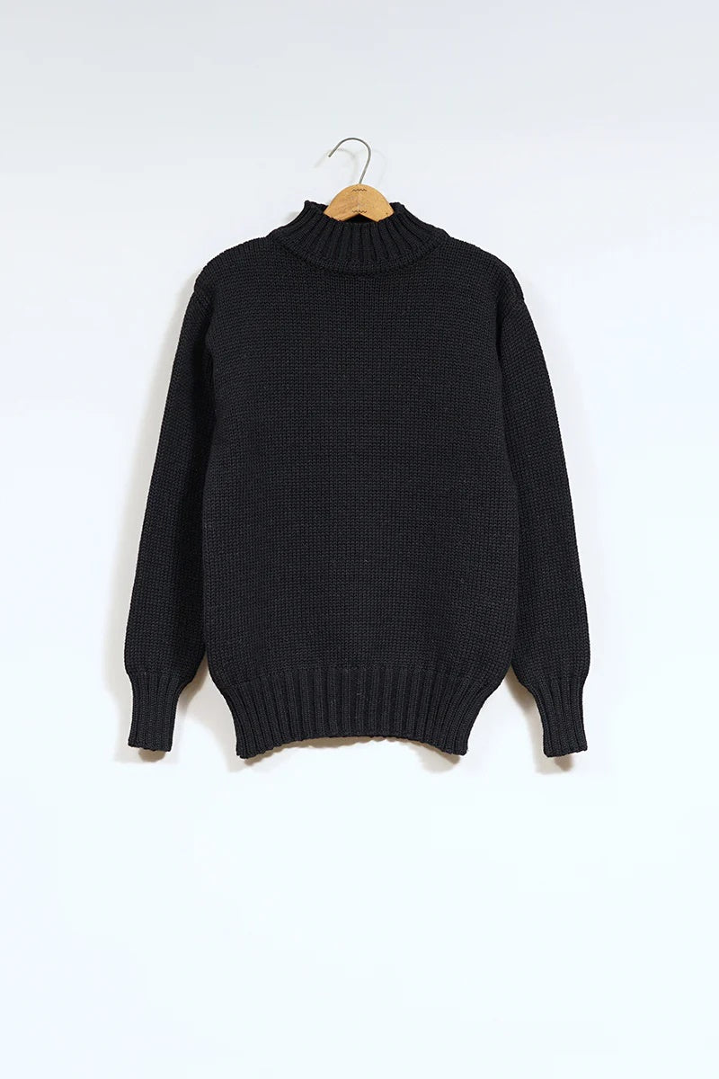 ◯ Nigel Cabourn - HIGH NECK KNIT - DARK NAVY