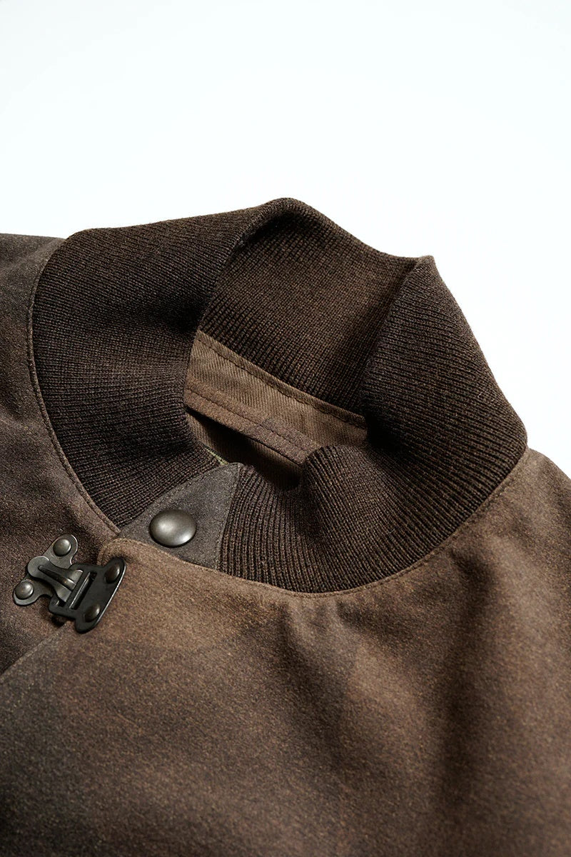 ◯ Nigel Cabourn - A1 JK CAMO ULTRA SUEDE - DARK BROWN