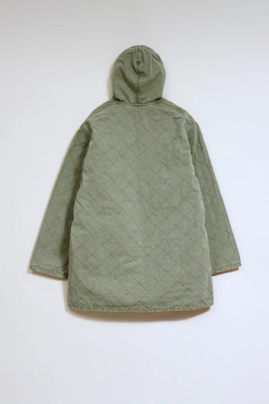◯ Nigel Cabourn - QUILTING DECK COAT RIPSTOP REV - GREEN