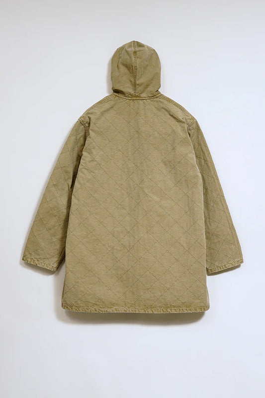 ◯ Nigel Cabourn - QUILTING DECK COAT RIPSTOP REV - KHAKI