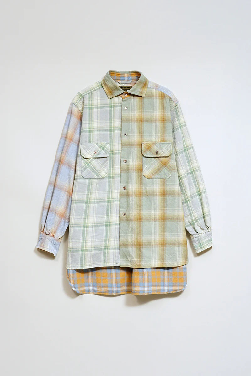 ◯ Nigel Cabourn - GRANDPA SHIRT CRAZY PATTERN - CHECK