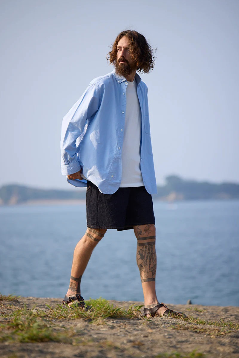 ◯ Nigel Cabourn - BRITISH OFFICERS SH TYPE2 OX - SAXE BLUE