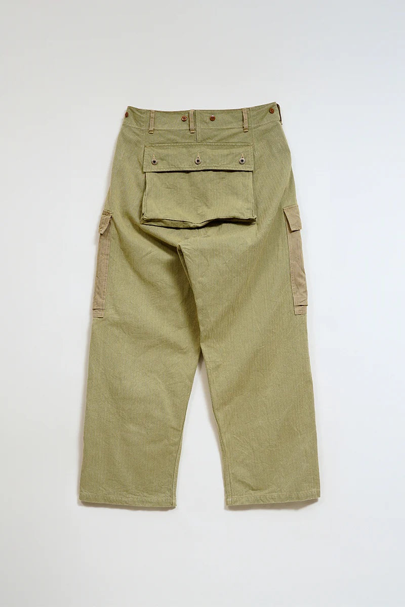 ◯ Nigel Cabourn - 40s MONKEY PT MIX HERRINGBONE - GREEN