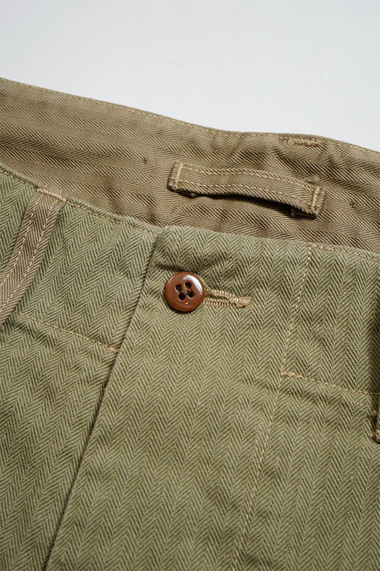 ◯ Nigel Cabourn - 40s MONKEY PT MIX HERRINGBONE - GREEN