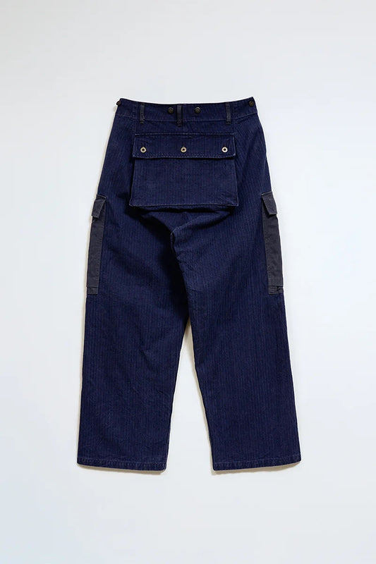 ◯ Nigel Cabourn - 40s MONKEY PT MIX HERRINGBONE - INDIGO
