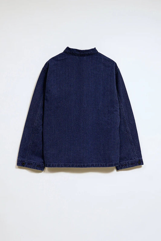 ◯ Nigel Cabourn - USMC CHORE JACKET HERRINGBONE - INDIGO