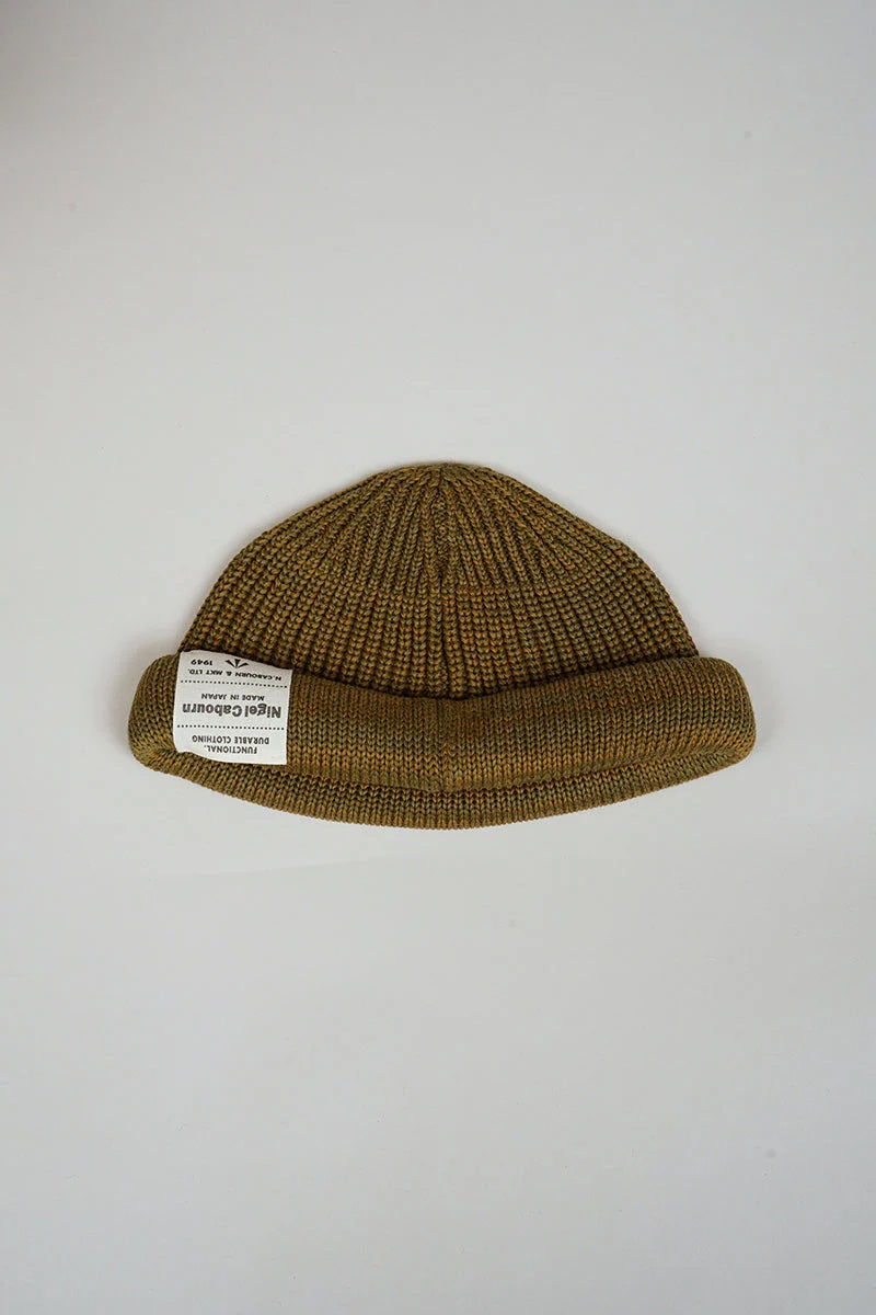 ◯ Nigel Cabourn - BEANIE COTTON - GREEN