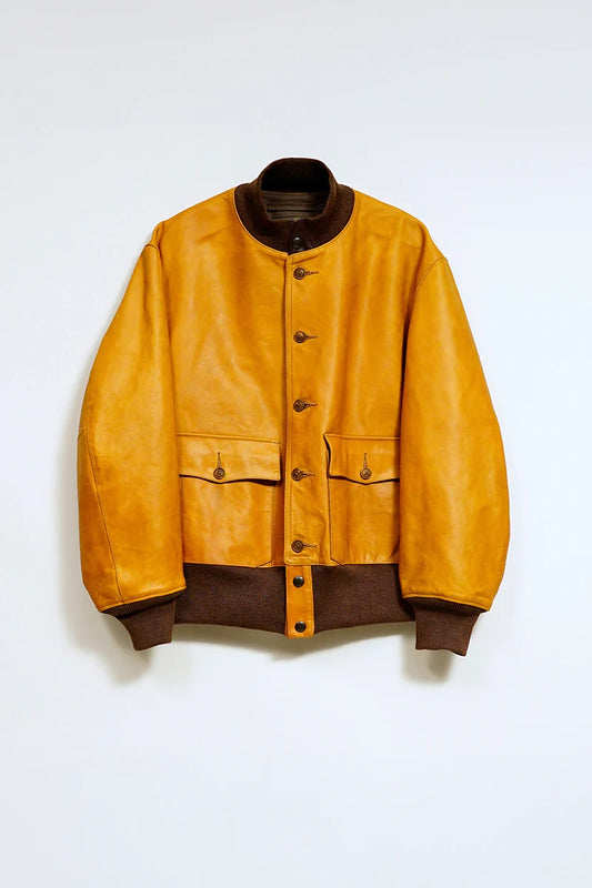 ◯ Nigel Cabourn - A-1 FLIGHT JK HORSE NUBUCK - CAMEL