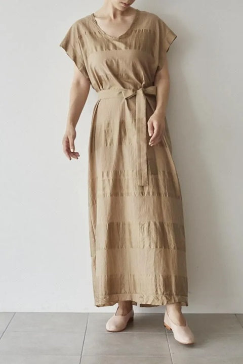 humoresque - U-neck dress - beige