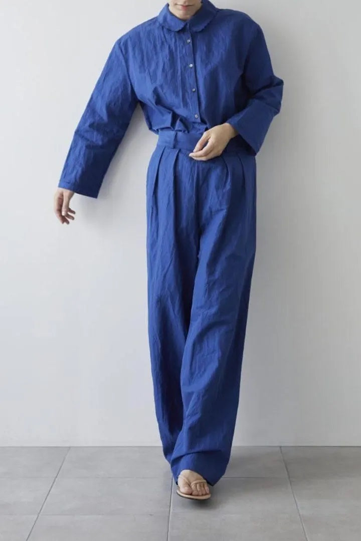 humoresque - casual shirt - cobalt blue