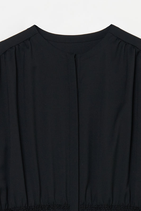 humoresque - shirring combinaison - black