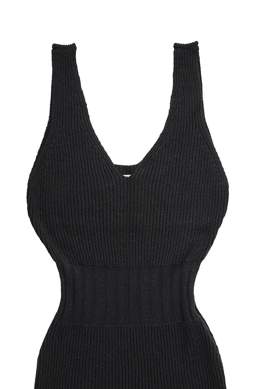 WRYHT- KNIT BODY-SUITS - BLACK