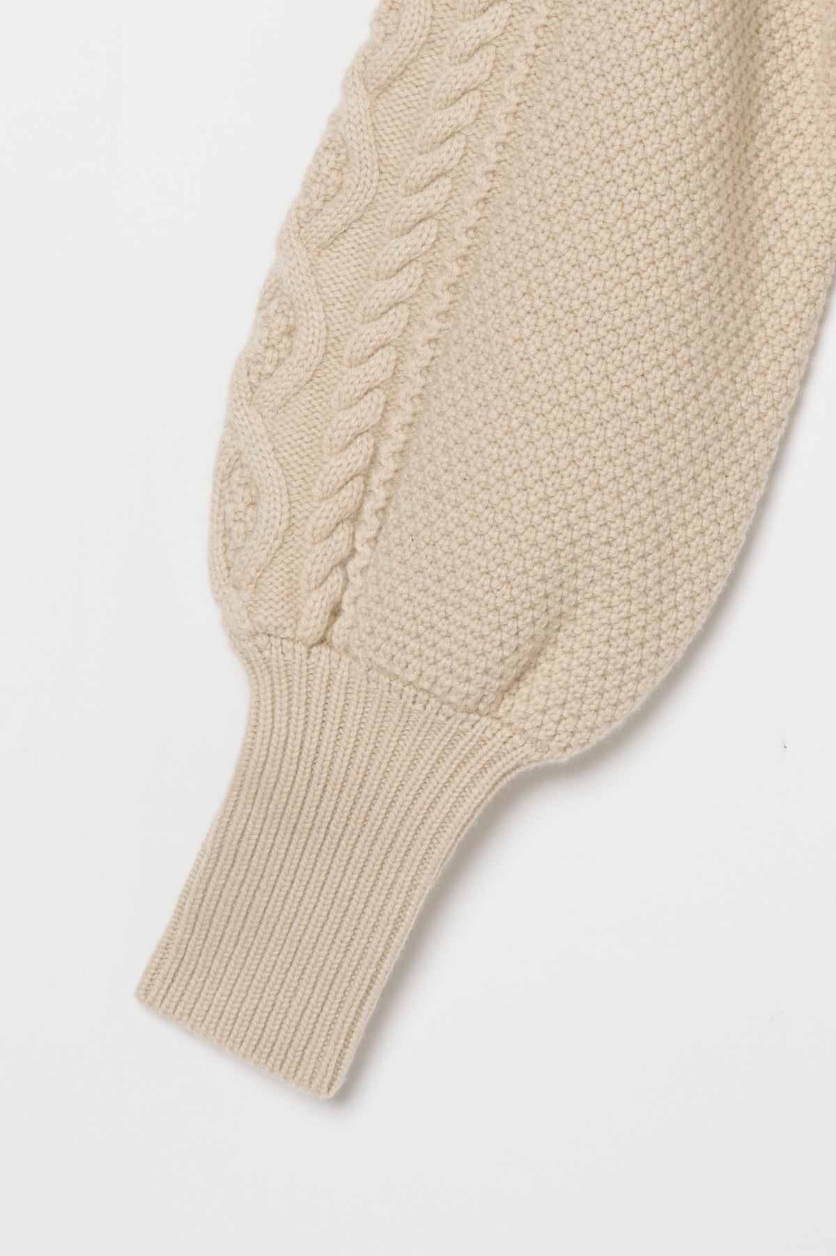 humoresque - cashmere Aran pullover - natural