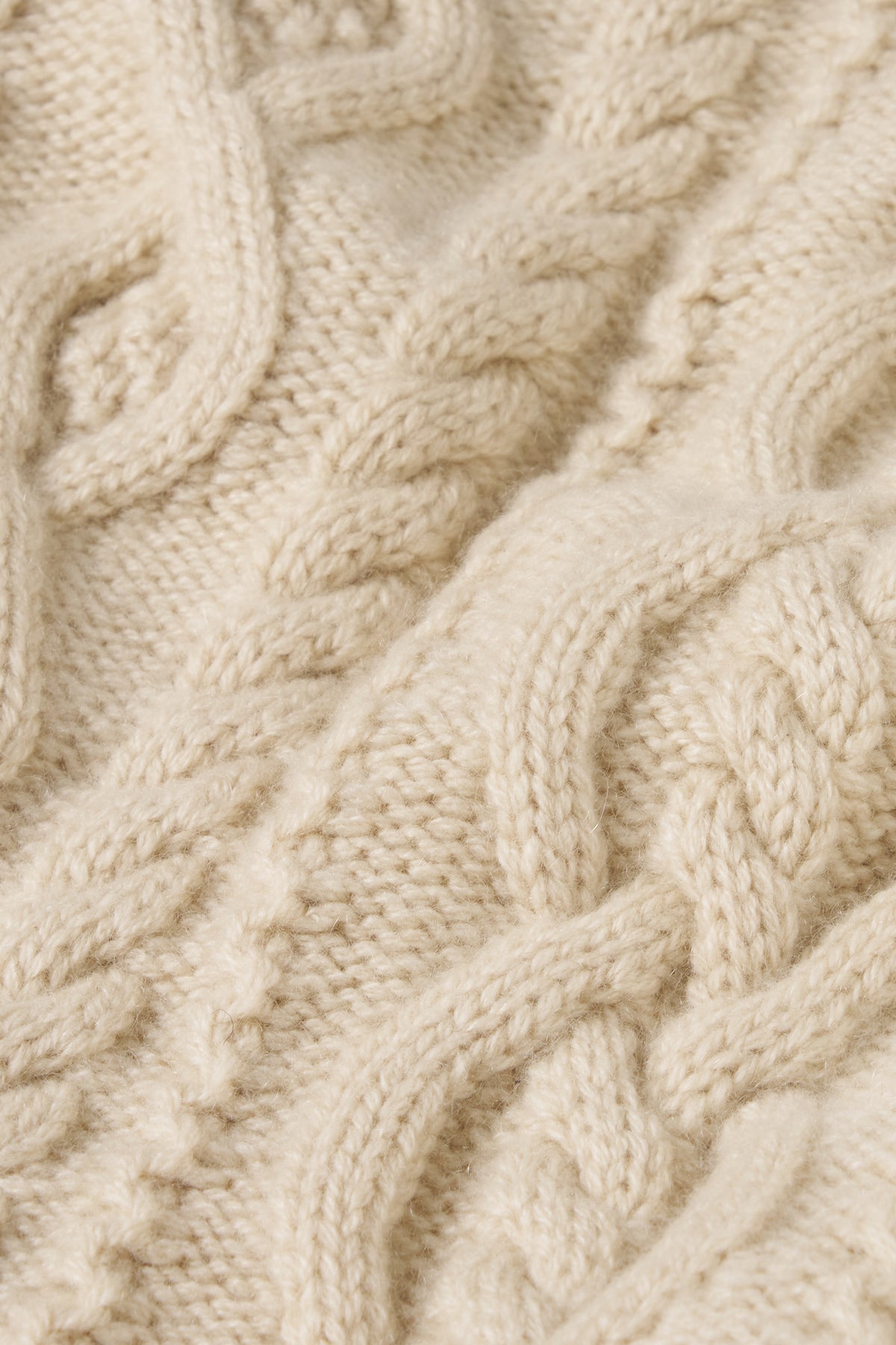humoresque - cashmere Aran pullover - natural
