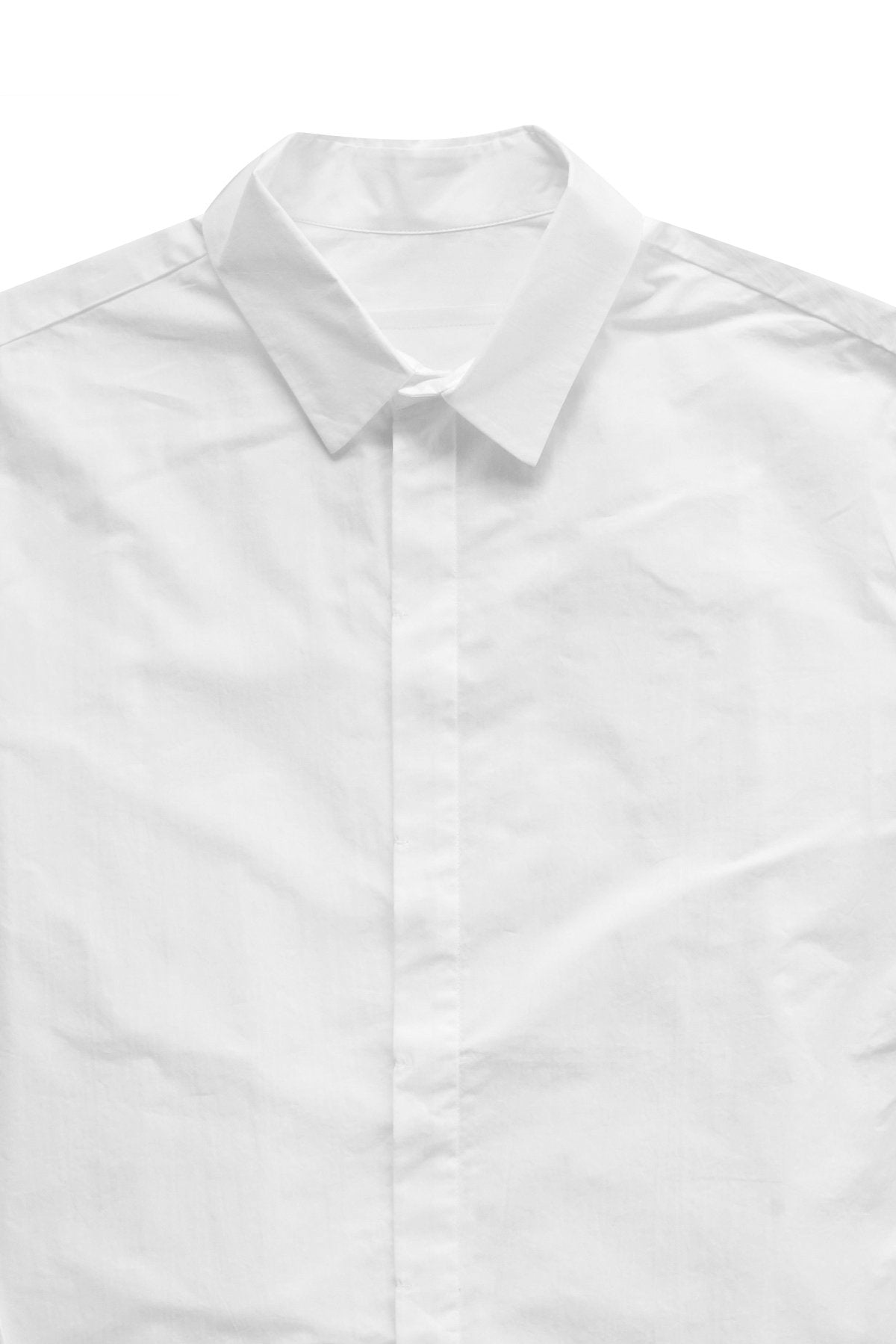 toogood - THE MILKMAN SHIRT- COTTON PERCALE CHALK