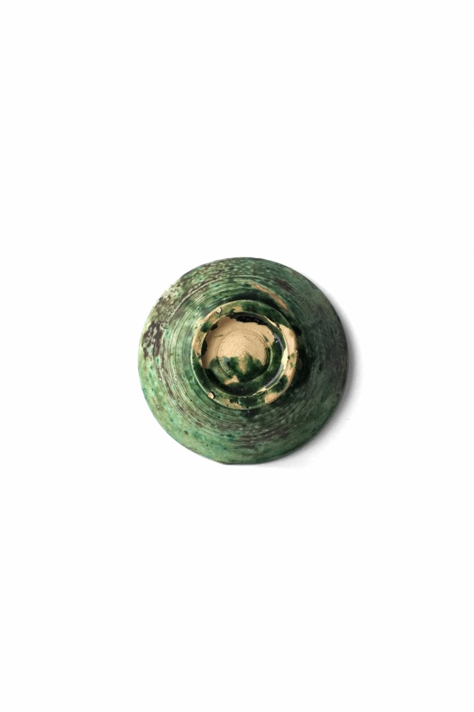 MOROCCO - TAMEGROUTE POTTERY BOWL (M) - Green