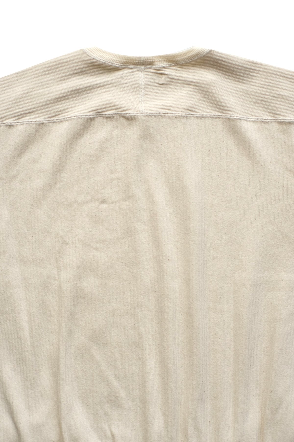 OLD JOE - RIBBED CREW-NECK UNDER SHIRTS - NATURAL