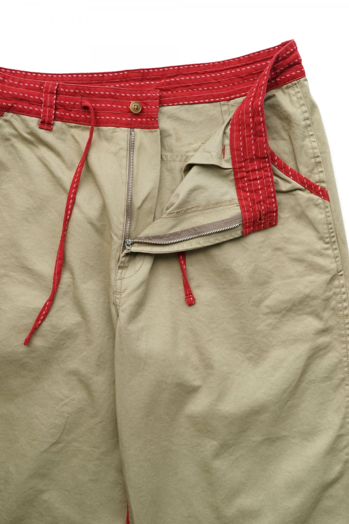Porter Classic - CHINO WIDE PANTS - KHAKI