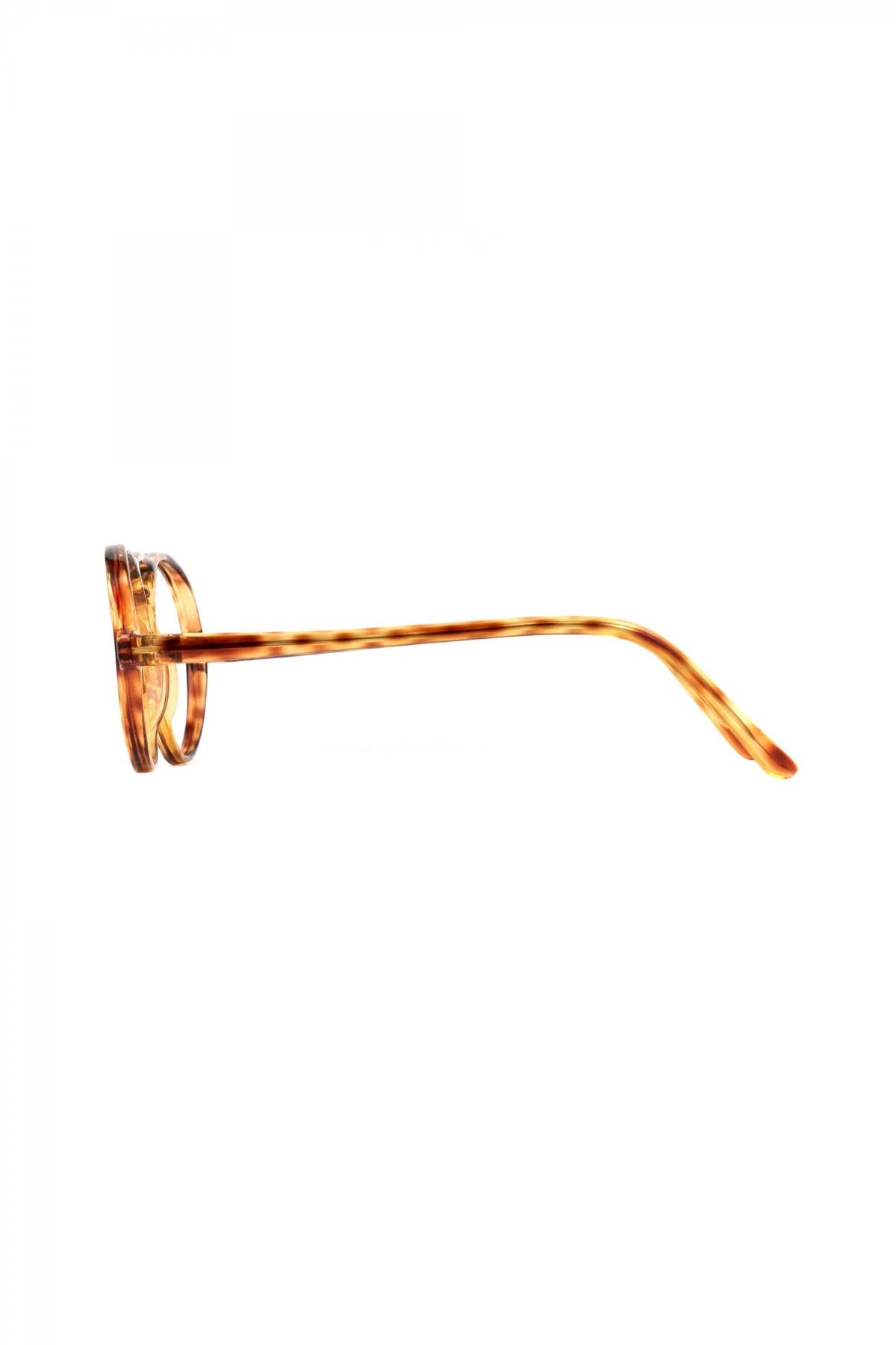 1960s FRANCE VINTAGE W-BRIDGE AMBER - OPT-656