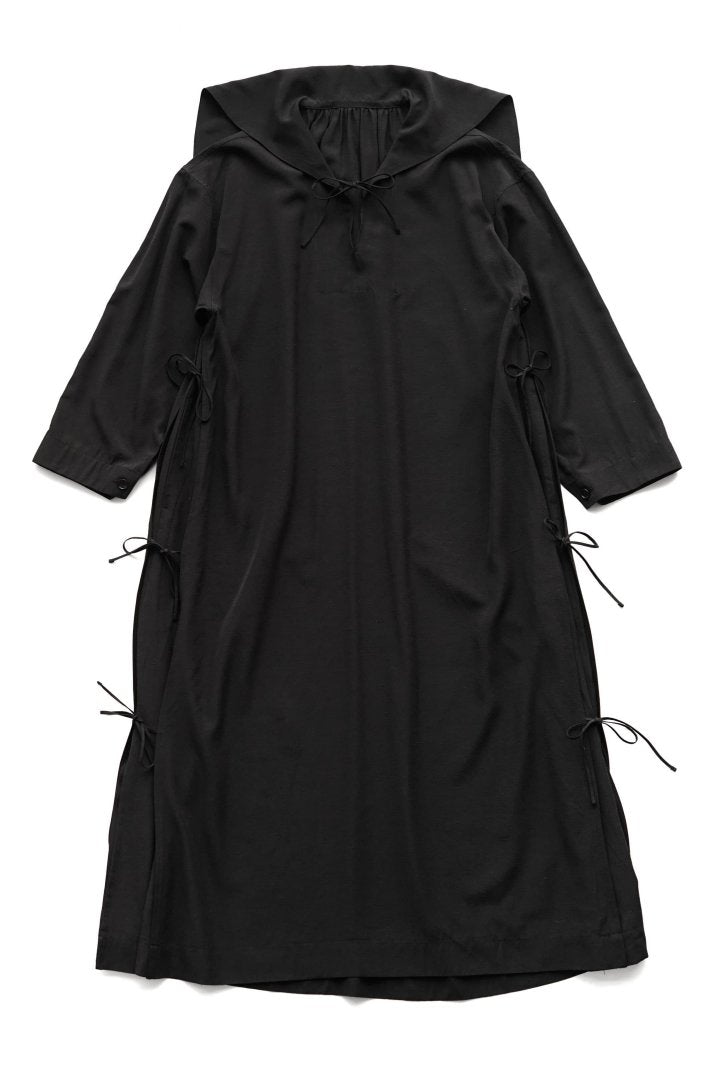 WRYHT - SAILOR COLLAR SMOCK DRESS - BLACK
