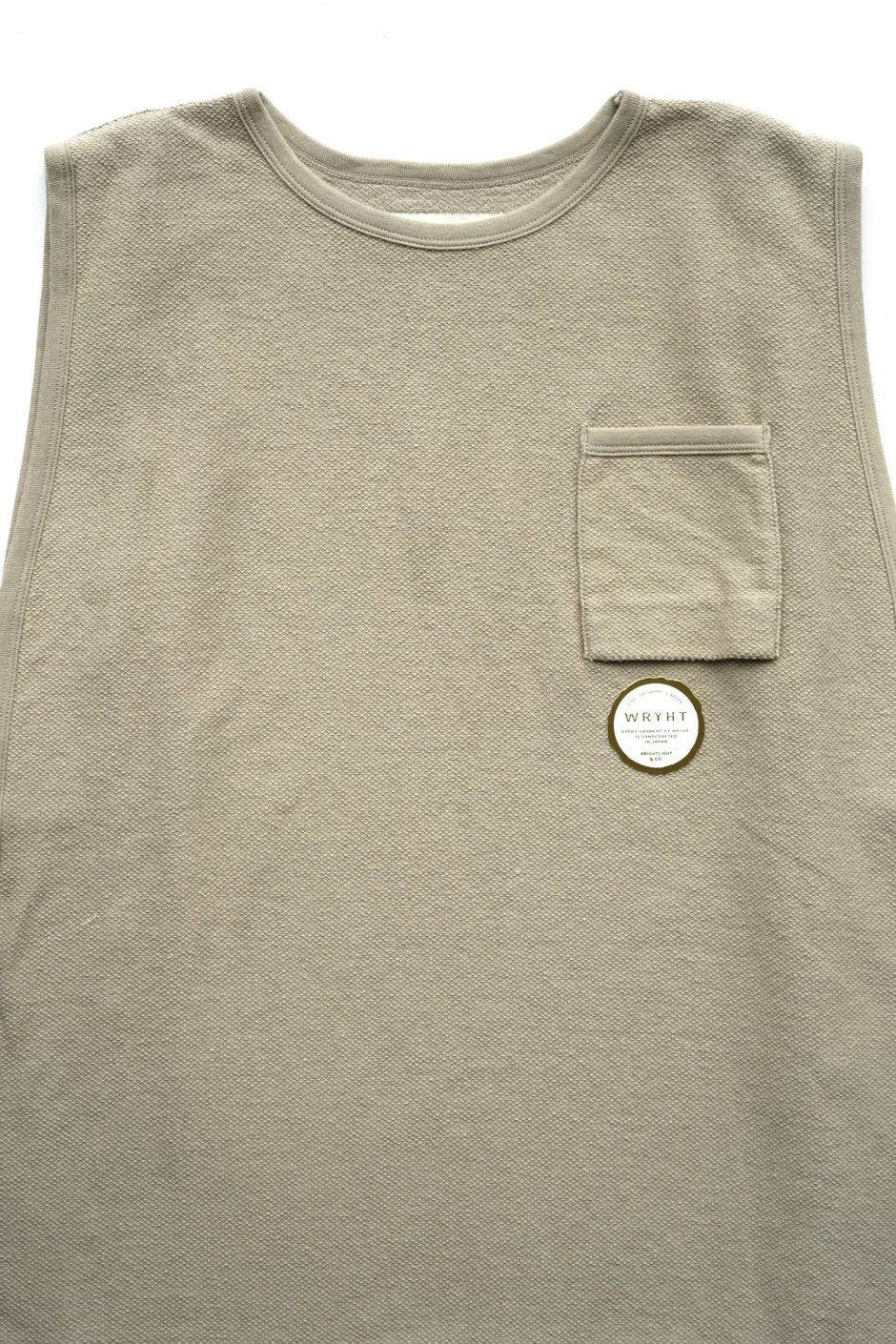 WRYHT - DOBBY WAFFLE SQUARE TOP - MINK