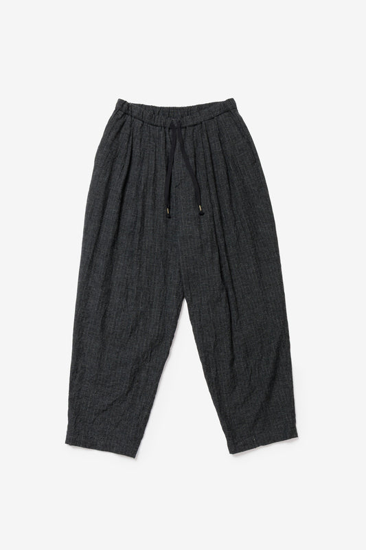 calmlence - PANTS030 - DOUBLE PLEATED EASY TAPERED - GRYST